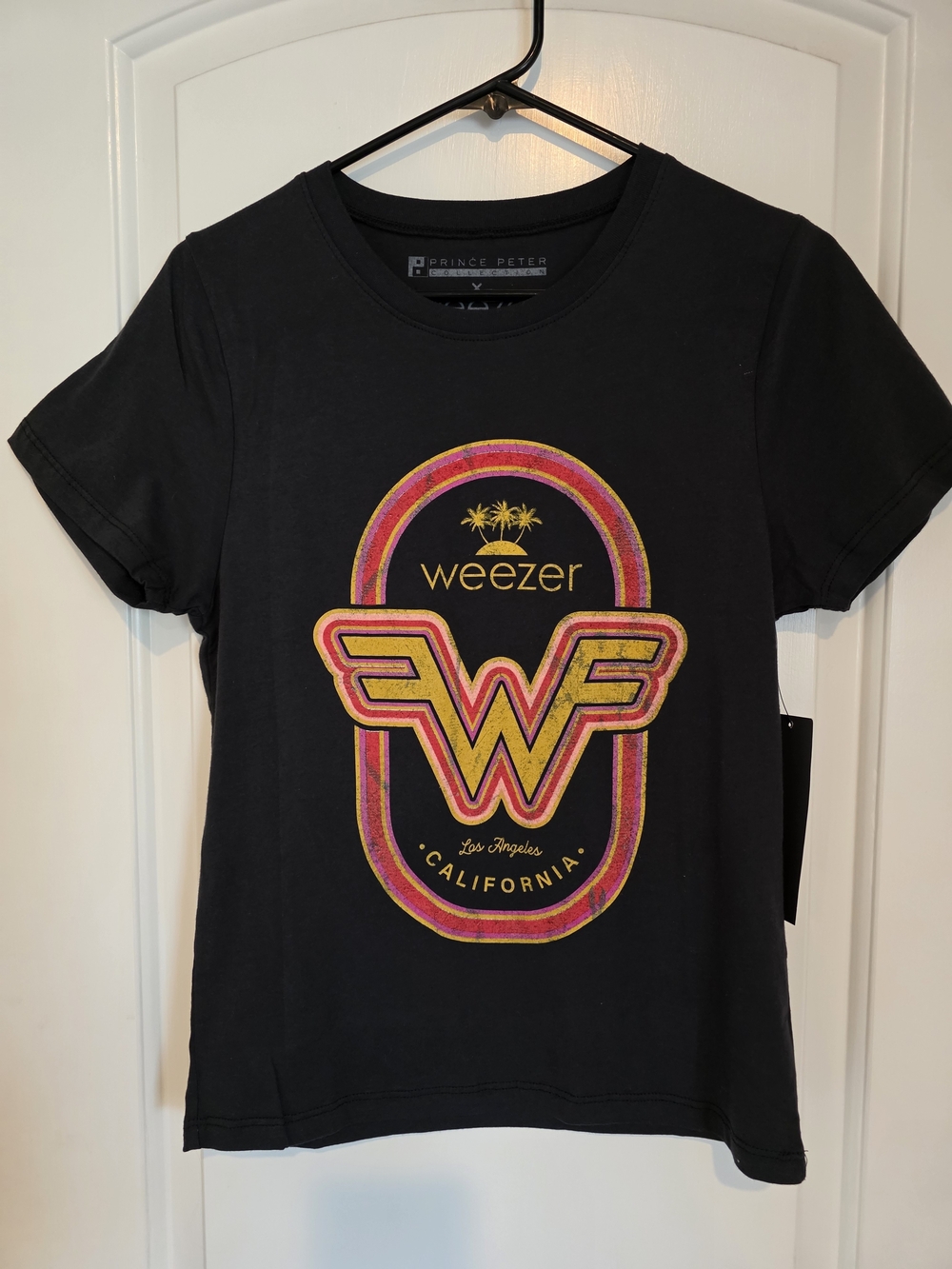 Weezer Graphic Black Women's Tee by Prince Peter